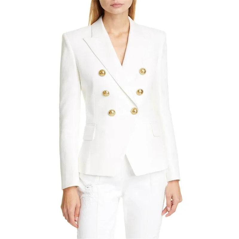 Blazer Feminino Casual Branco 07
