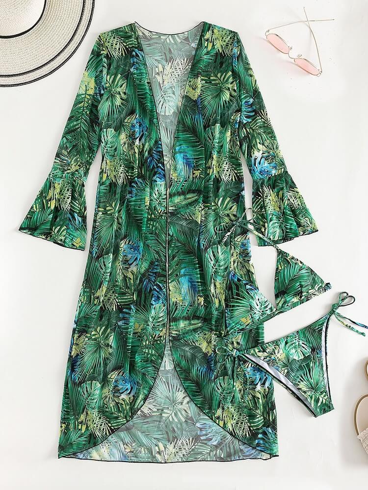 Moda Praia Conjunto Biquíni e Saída de Praia