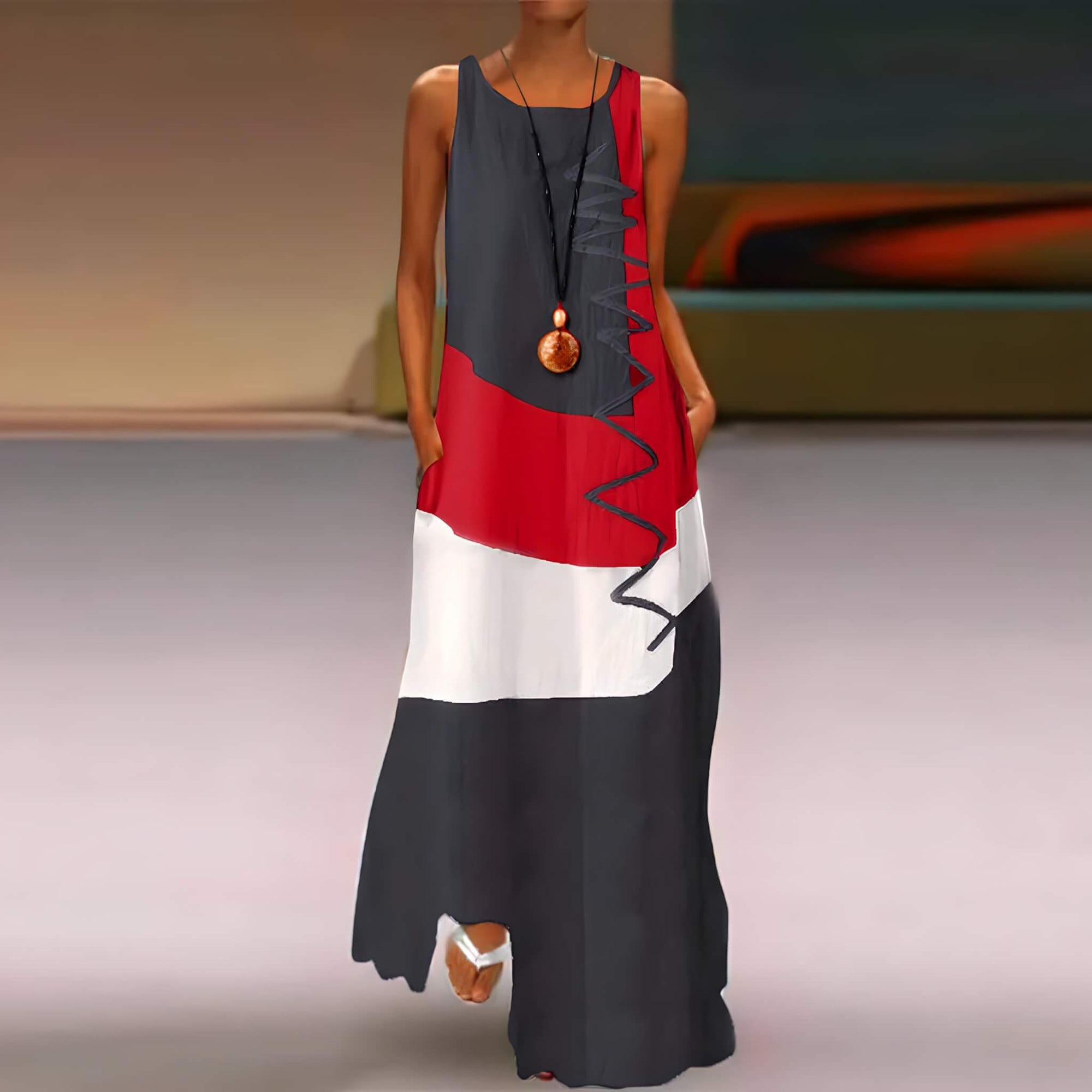 Vestido Longo Cinza 3