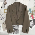 Blazer Cropped Café 01