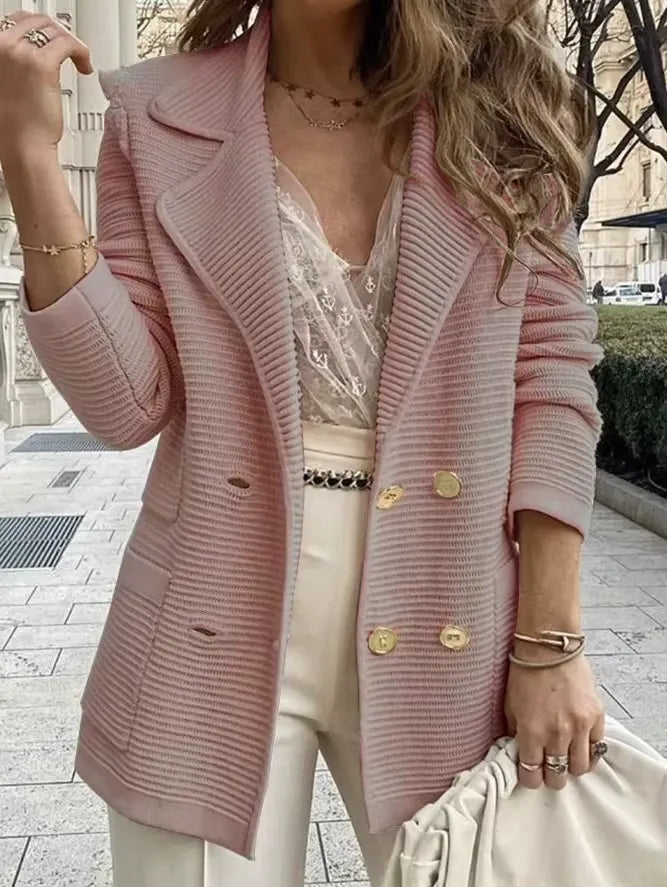 Casaco Feminino Casual Rosa 6