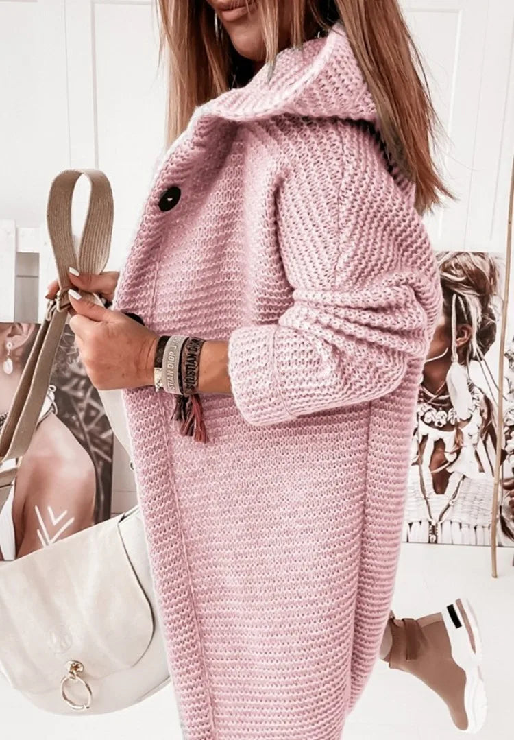 Cardigan Feminino de Lã Rosa Claro 5