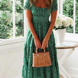 Vestido Midi Poá Lanrem