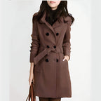 Casaco Feminino de Lã Batida Marrom 2