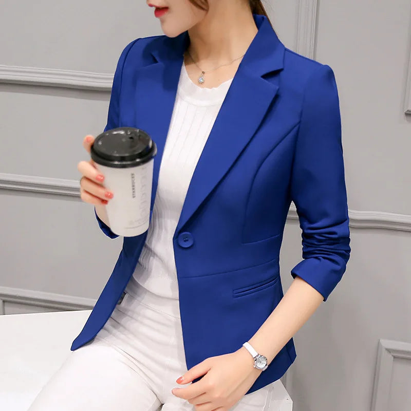 Blazer Casual Feminino Azul 1