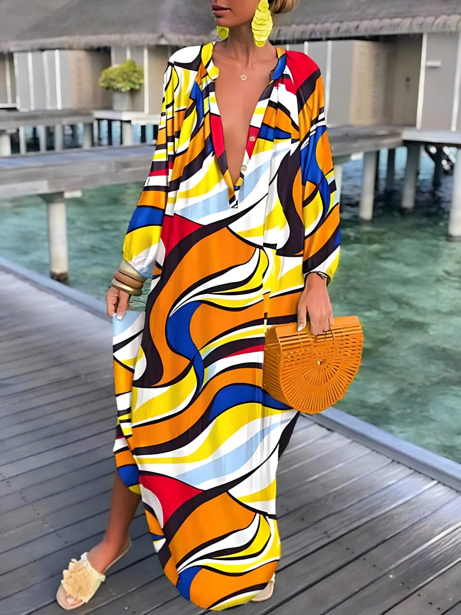 Vestido Longo Amarelo 7