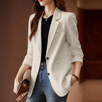 Blazer Feminino Casual Bege 7