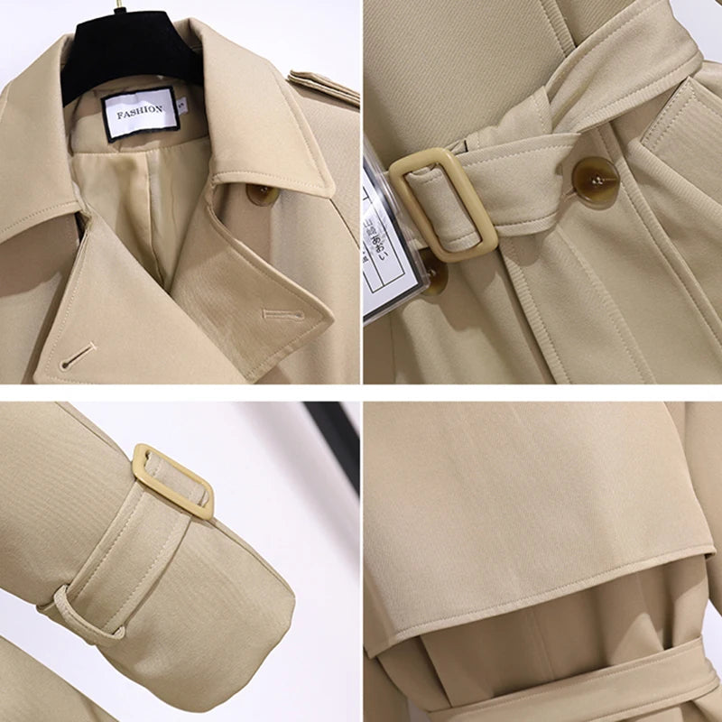 Casaco Feminino Trench Cáqui 5