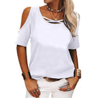 Blusa Casual Ombro Aberto Feminina