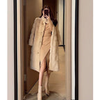 Casaco Feminino Longo Bege 05