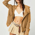 Casaco Feminino de Moletom Amarelo 7