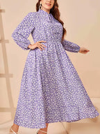 Vestido Mídi Plus Size Lilás 4