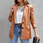 Jaqueta Feminina Alongada Caramelo 1