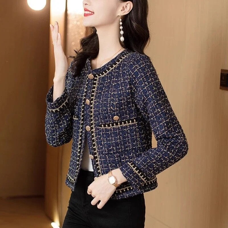 Blazer Feminino Casual Azul Marinho 4