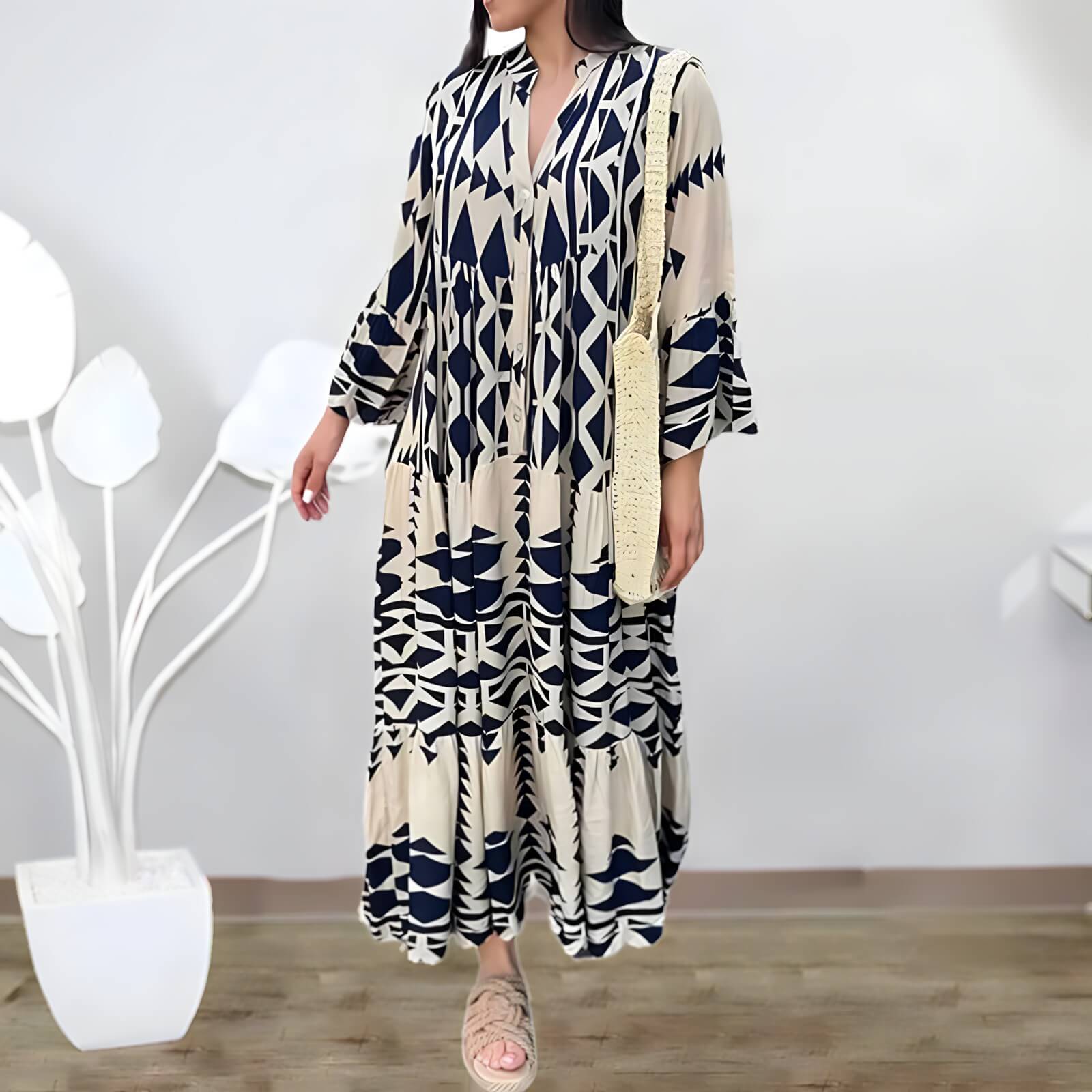 Vestido Longo Azul Marinho 1