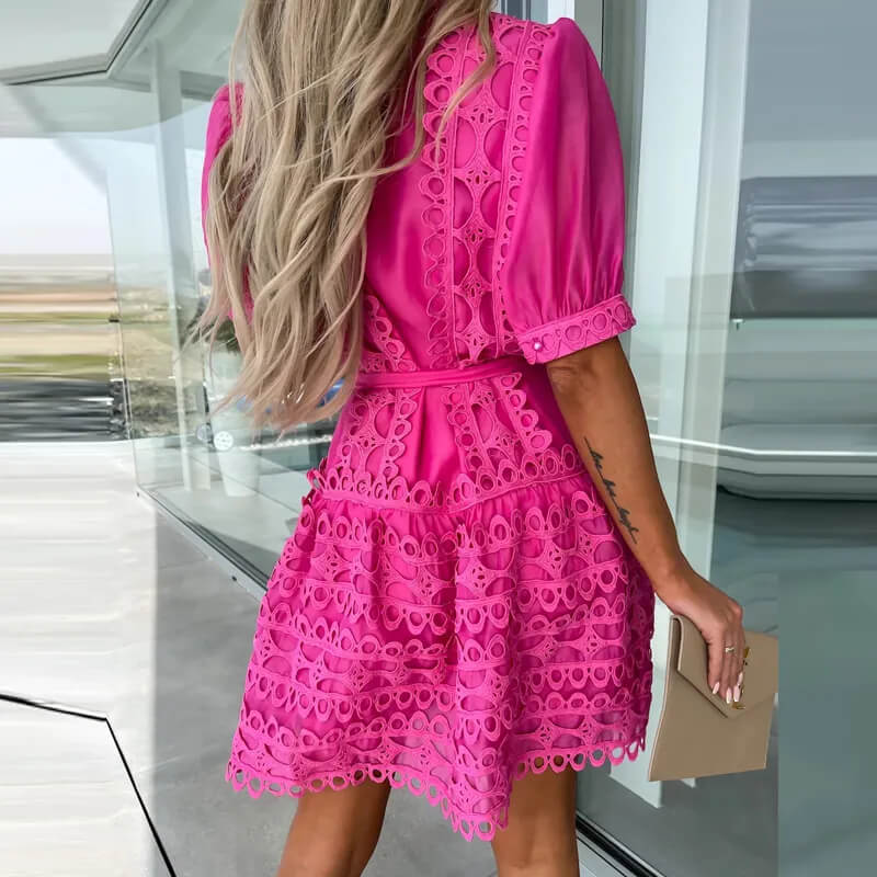 Vestido Curto Rosa 2