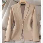Blazer Feminino Elegante Bege 04