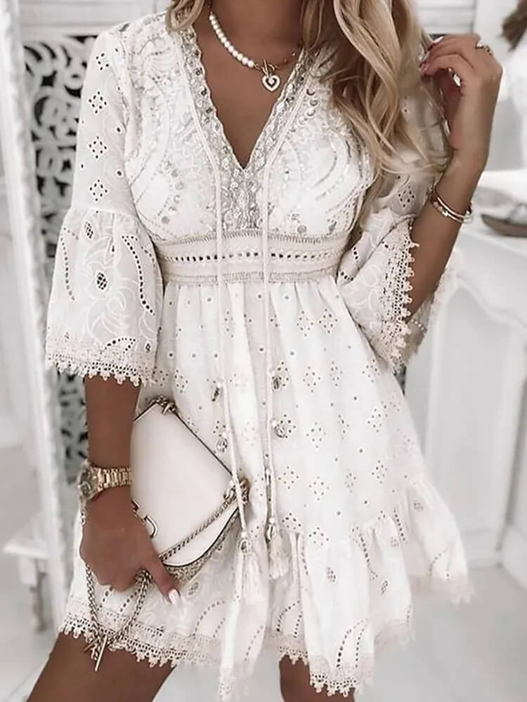 Vestido Curto Branco 1