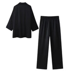 Conjunto Feminino Elegante Preto 04