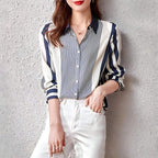 Camisa de Chiffon Listrado 3