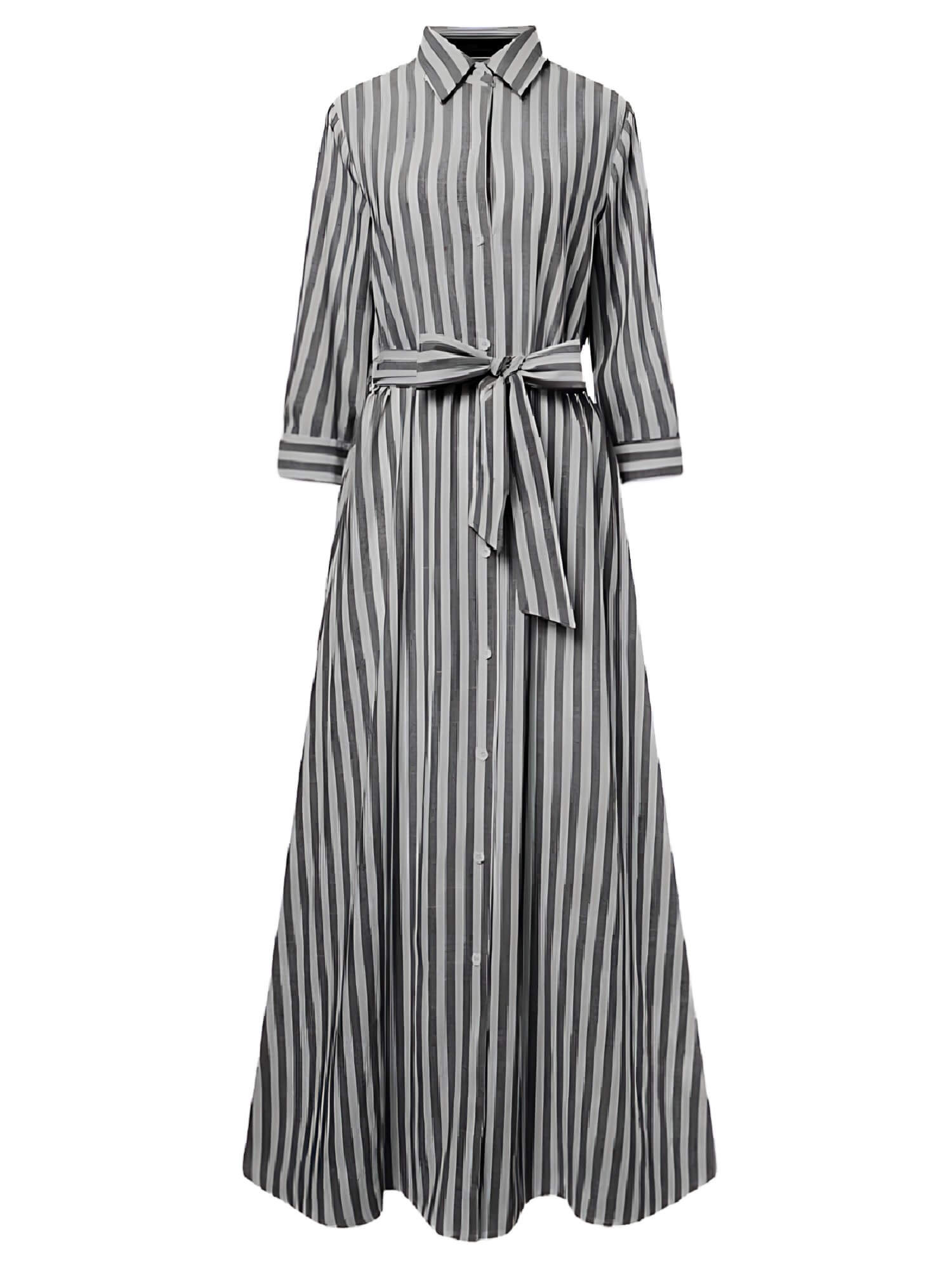 Vestido Longo Casual Preto 5