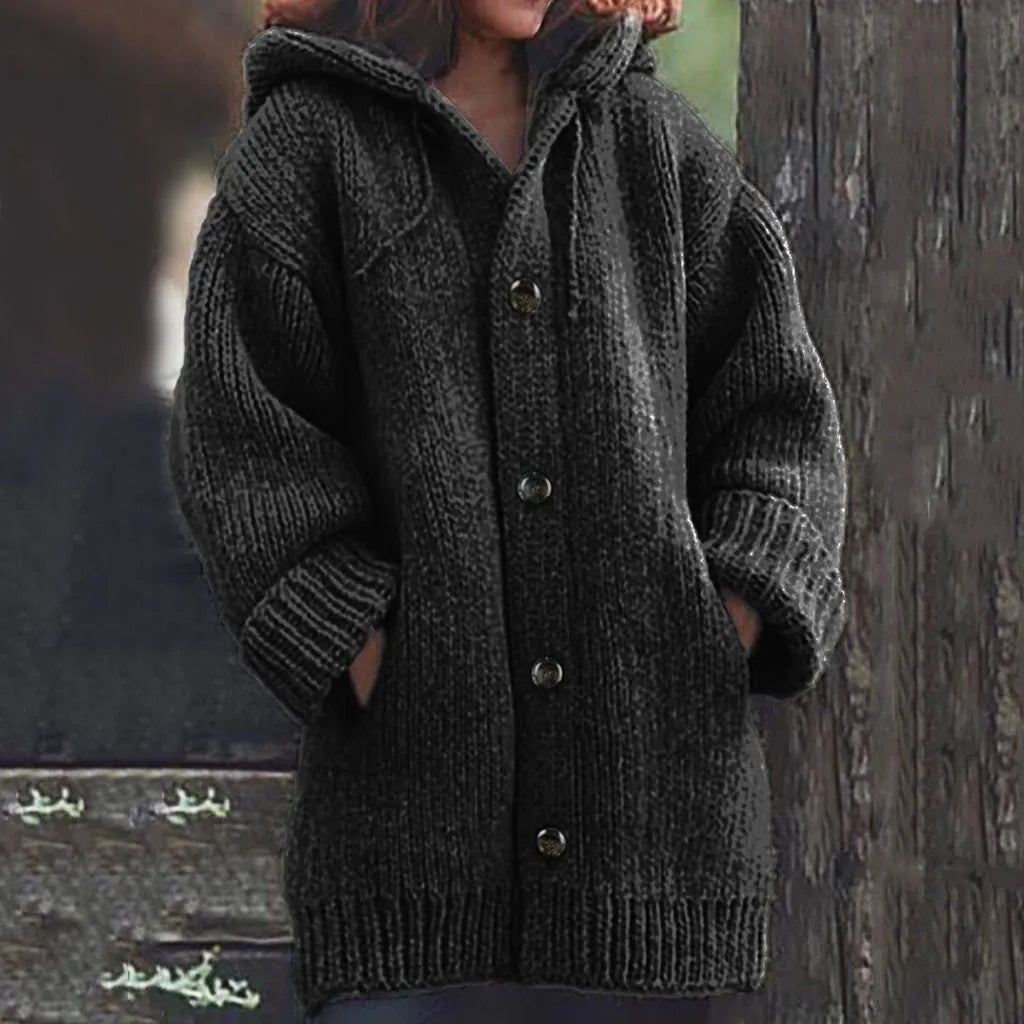 Casaco Feminino de Lã Preto 4