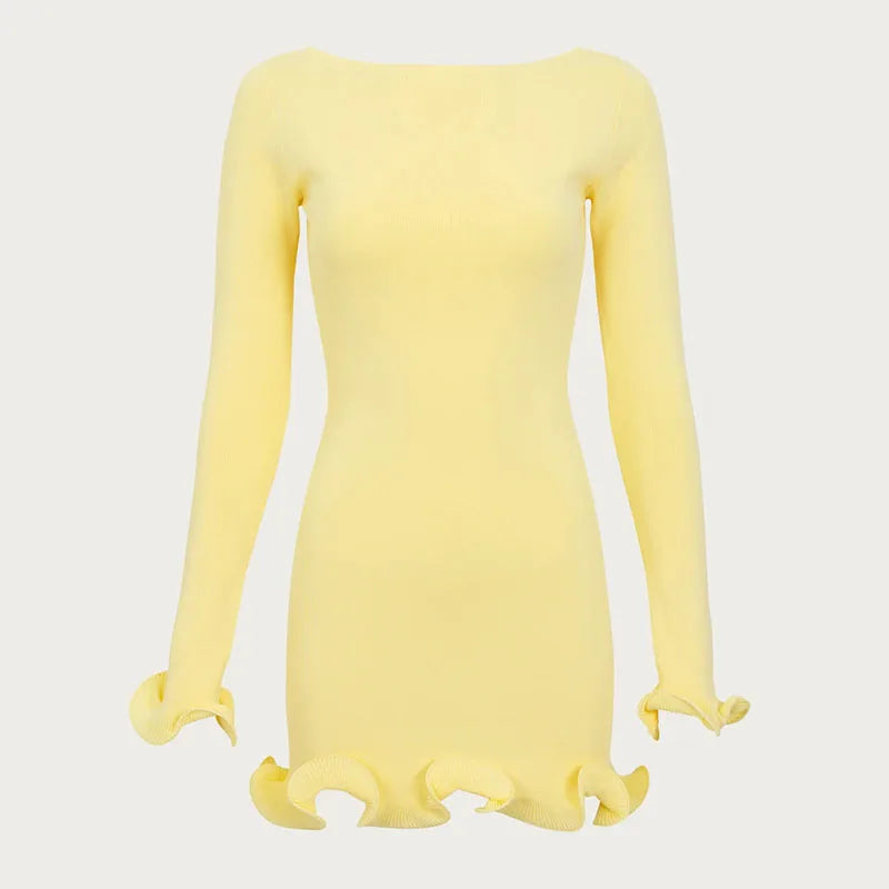 Vestido Curto Amarelo 9