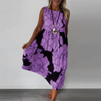 Vestido Mídi Casual Roxo 6