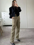 Casaco Feminino Casual Preto 8