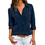 Camisa Casual Heliopsis Azul / P 33