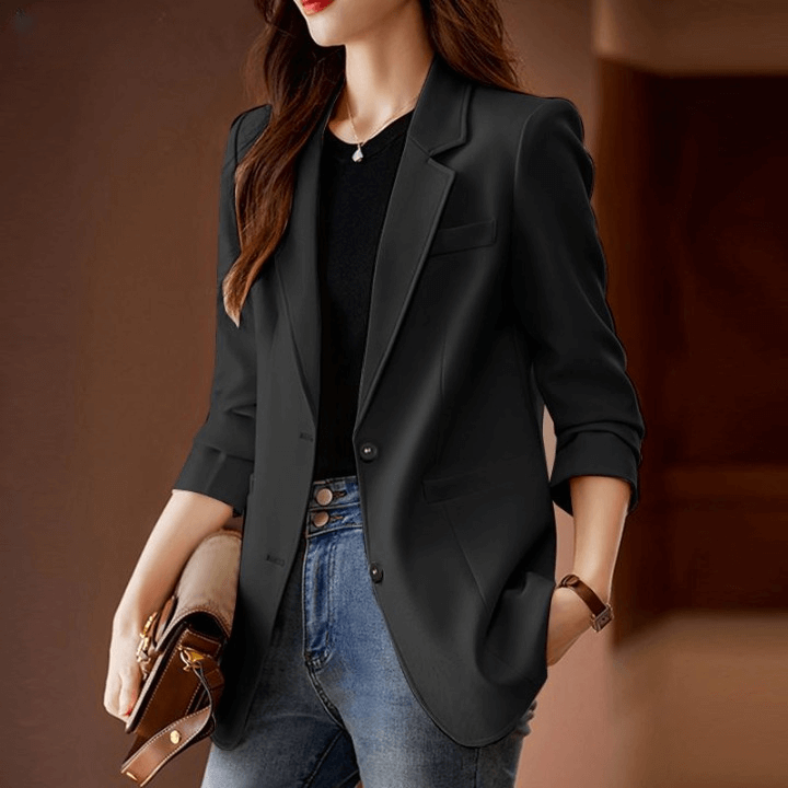 Blazer Feminino Casual Preto 4