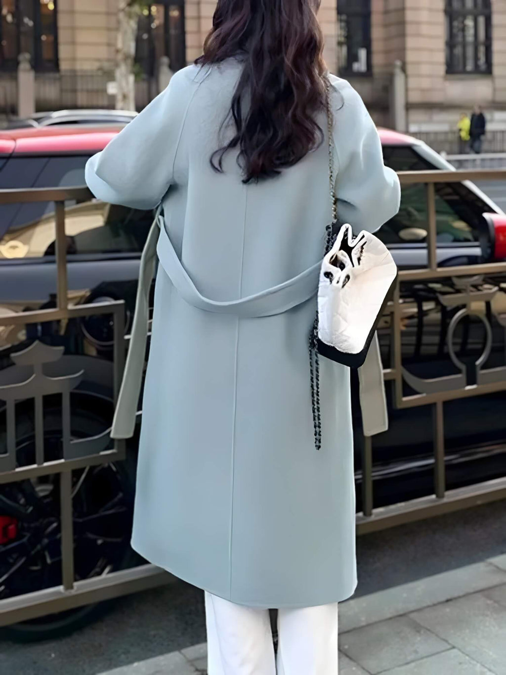 Casaco Feminino Longo de Lã Batida Isidro