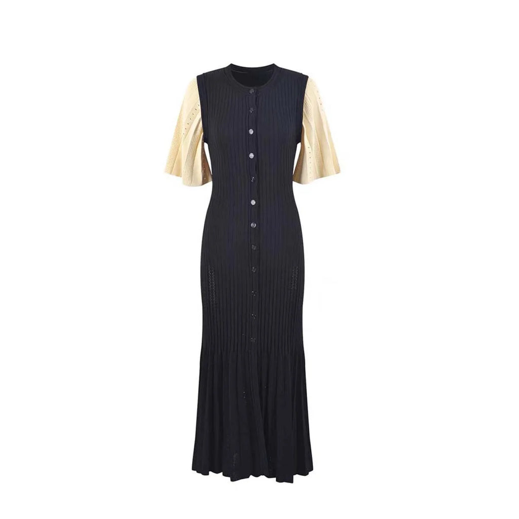 Vestido Midi de Malha Preto 03