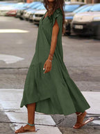 Vestido Mídi Casual Verde 3