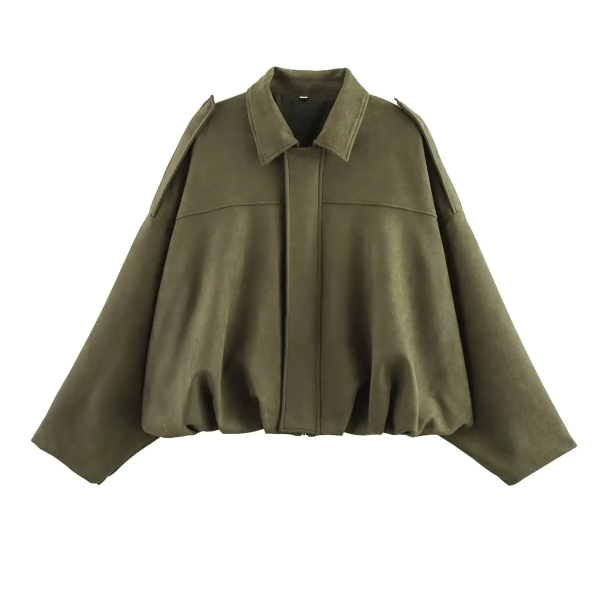 Jaqueta Oversized Verde Militar 04