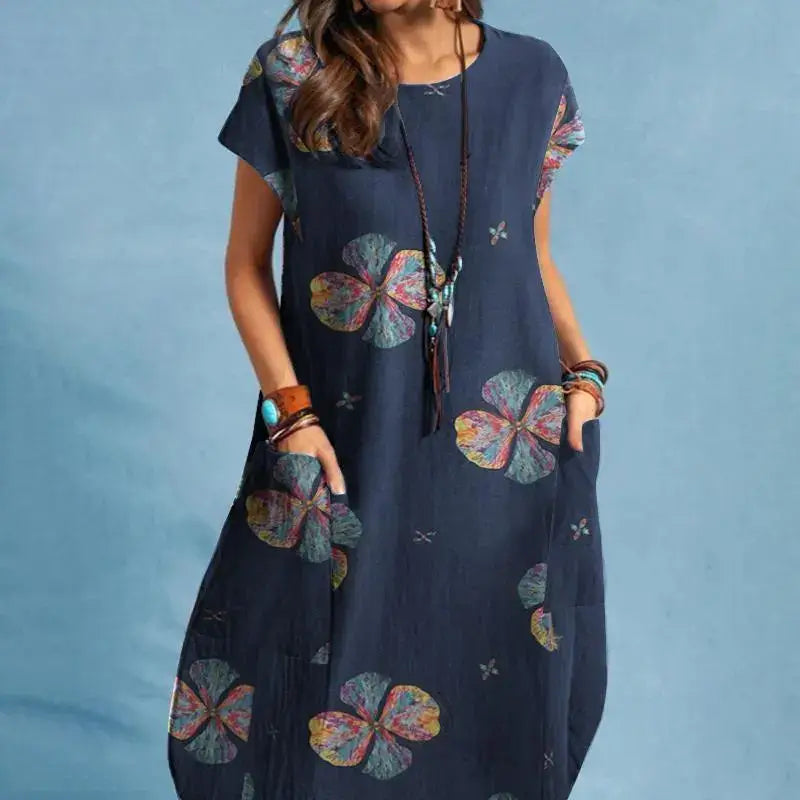 Vestido Mídi Azul 4