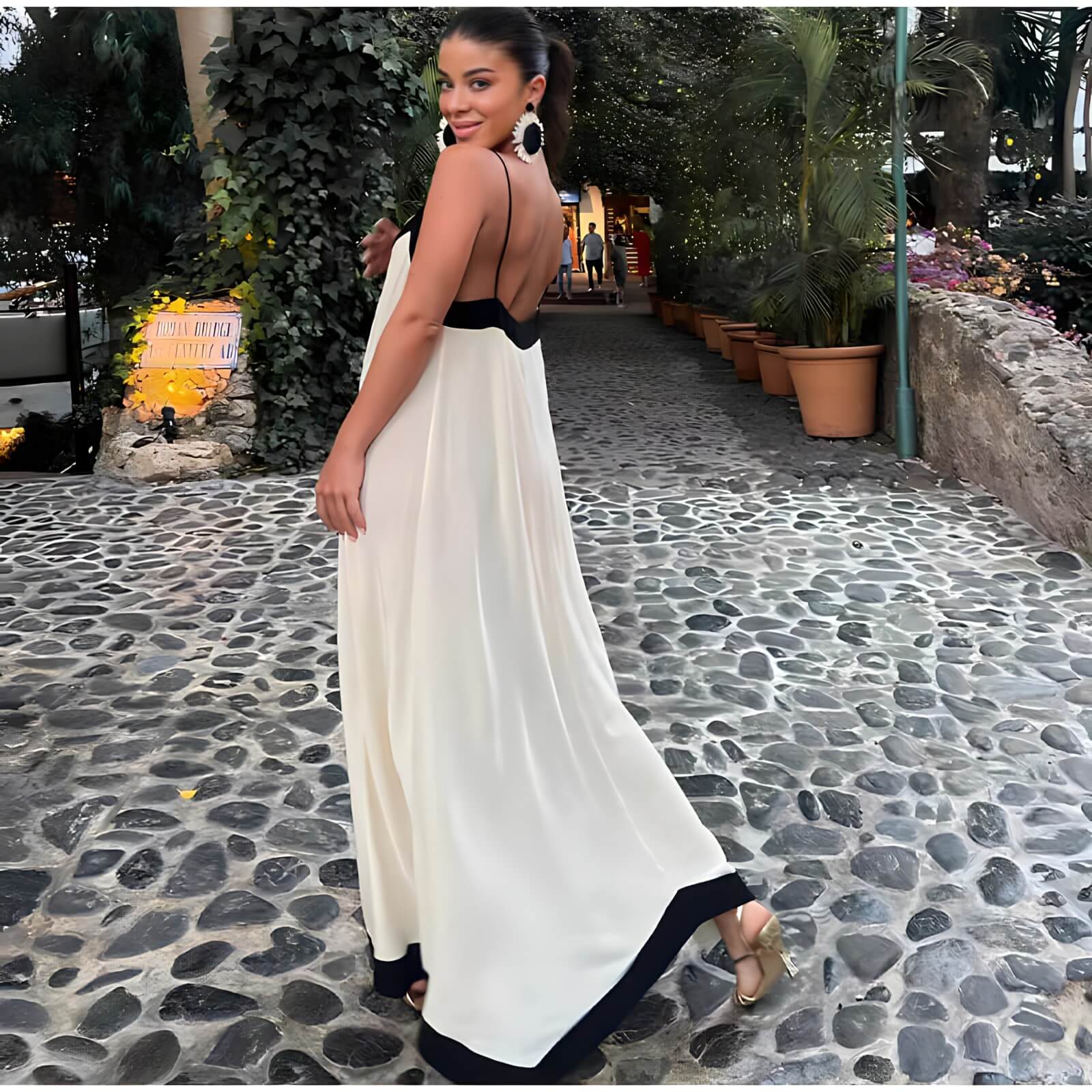 Vestido Longo Bege 4