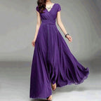 Vestido Longo Elegante Roxo 03