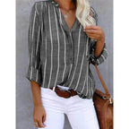 Camisa Feminina Casual Cinza 6