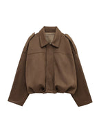 Jaqueta Oversized Café 03