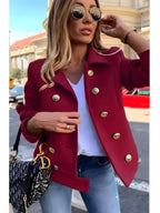 Casaco Feminino Curto Bordô 6
