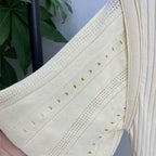 Vestido Midi de Malha Off White 05