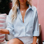 Camisa Casual Azul Claro 01