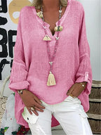 Blusa de Linho Rosa 3