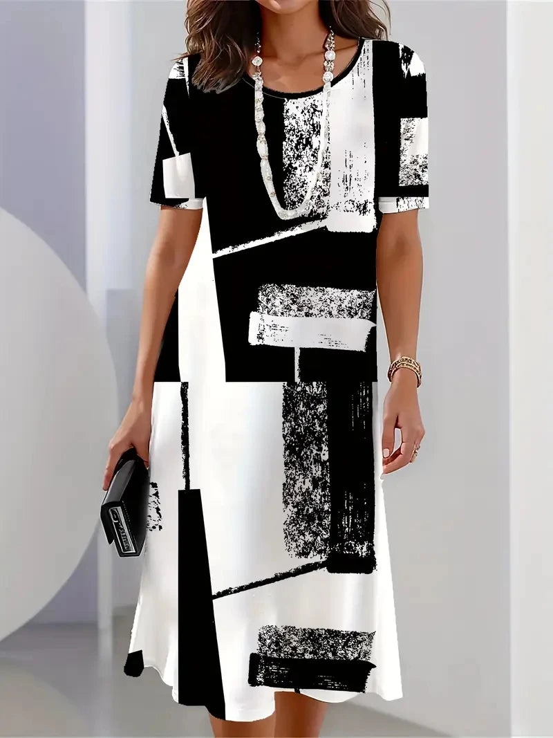 Vestido Midi Estampado Reyna