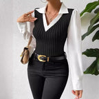 Camisa Feminino Casual Preto 03