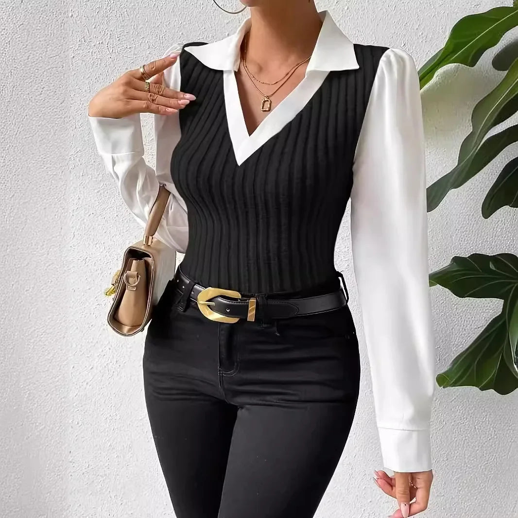 Camisa Feminino Casual Preto 03