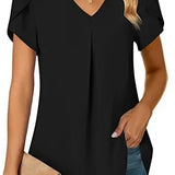 Blusa Elegante Gola V Ample