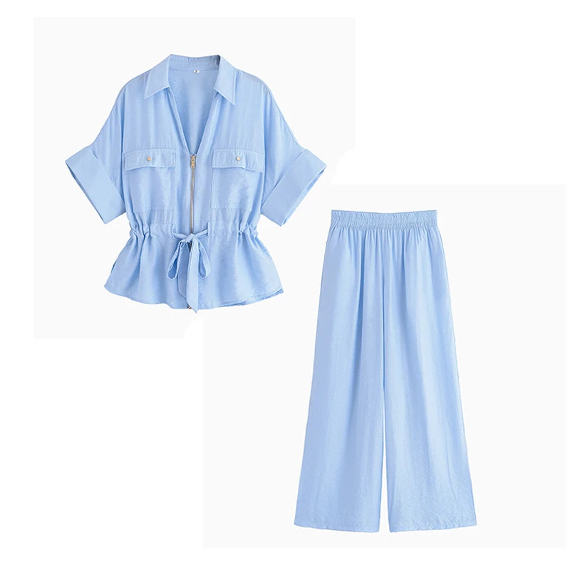 Conjunto Feminino Azul Claro 10