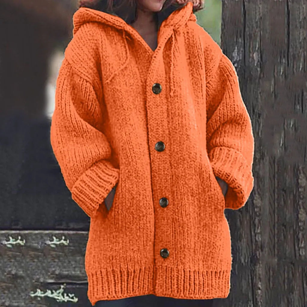 Casaco Feminino de Lã Laranja 7